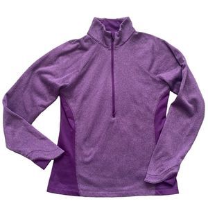 Columbia Sweatshirt Women's Small Purple‎ Half Zip S